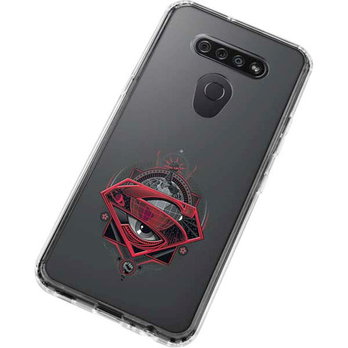 DC Comics Superman Grey Eye Collage LG K51/Q51 Clear Case