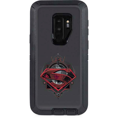 DC Comics Superman Grey Eye Collage Otterbox Defender Galaxy Skin