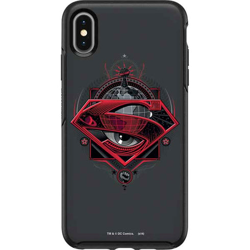 DC Comics Superman Grey Eye Collage Otterbox Symmetry iPhone Skin