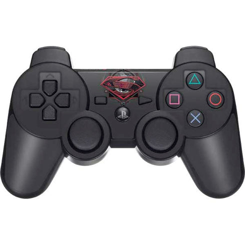 DC Comics Superman Grey Eye Collage PS3 Dual Shock wireless controller Skin