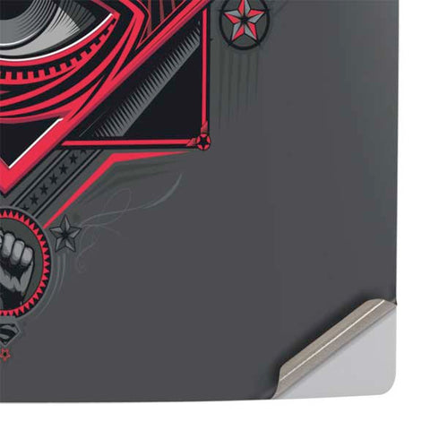 DC Comics Superman Grey Eye Collage PS5 Console Skin