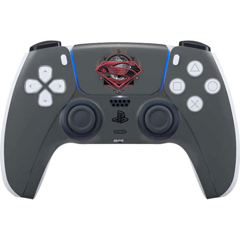 DC Comics Superman Grey Eye Collage PS5 Controller Skin