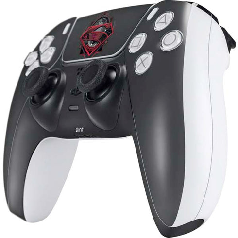 DC Comics Superman Grey Eye Collage PS5 Controller Skin