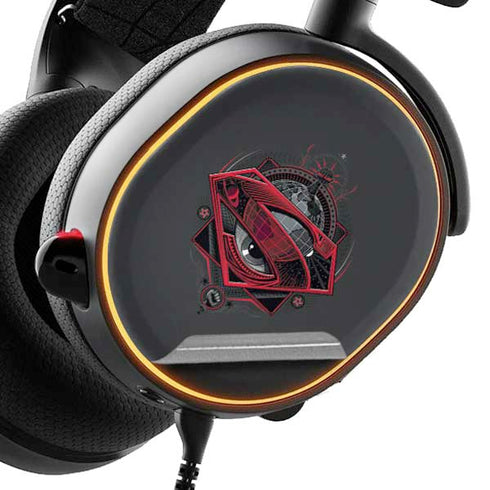DC Comics Superman Grey Eye Collage SteelSeries Arctis 5 Skin