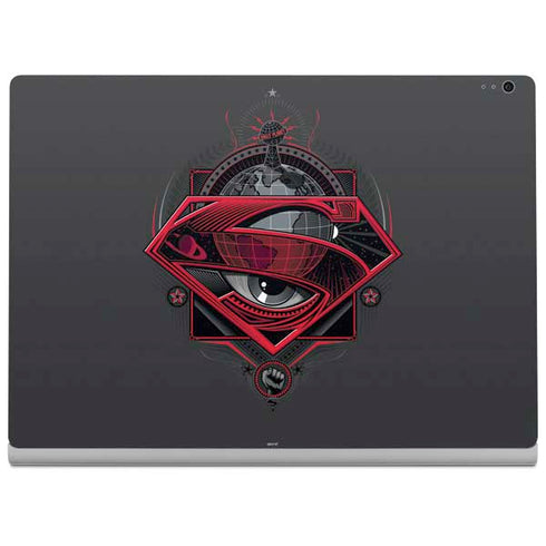 DC Comics Superman Grey Eye Collage Surface Book 2 15in Skin