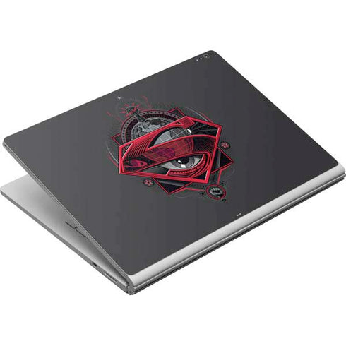 DC Comics Superman Grey Eye Collage Surface Book Skin