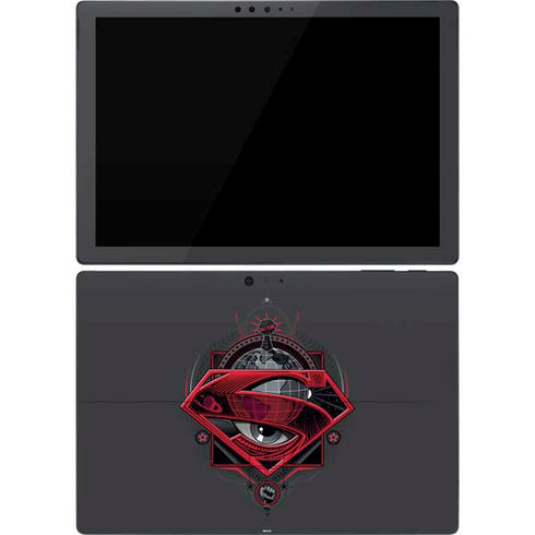 DC Comics Superman Grey Eye Collage Surface Pro 7 Skin