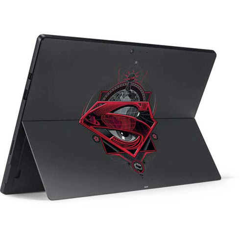DC Comics Superman Grey Eye Collage Surface Pro 7 Skin