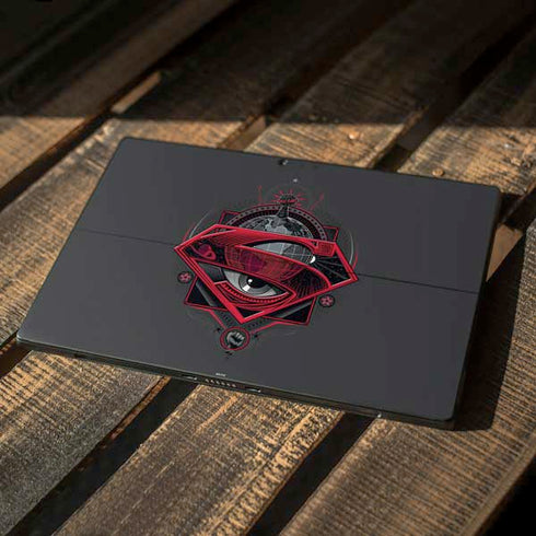 DC Comics Superman Grey Eye Collage Surface Pro 7 Skin