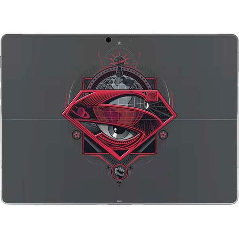 DC Comics Superman Grey Eye Collage Surface Pro 9 Skin