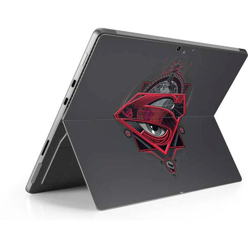 DC Comics Superman Grey Eye Collage Surface Pro 9 Skin