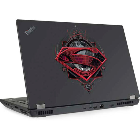 DC Comics Superman Grey Eye Collage Lenovo ThinkPad Skin