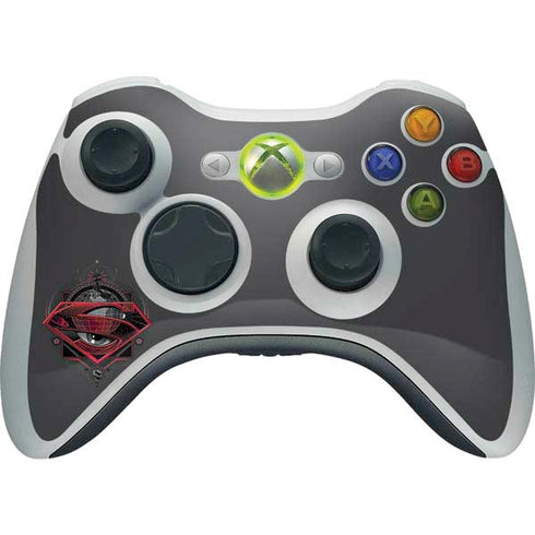 DC Comics Superman Grey Eye Collage Xbox 360 Wireless Controller Skin