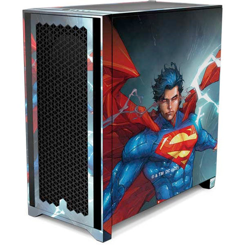 DC Comics Superman Secret and Lies #2 Cover New 52 Corsair 4000D Tempered Glass Mid-Tower ATX Case Skin