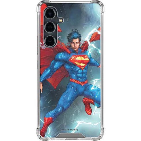 DC Comics Superman Heat Vision Galaxy S23 FE Clear Case