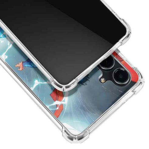 DC Comics Superman Heat Vision Galaxy S23 FE Clear Case