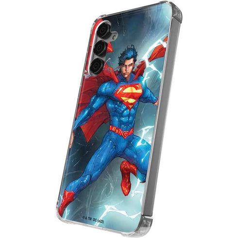 DC Comics Superman Heat Vision Galaxy S24 Plus Clear Case