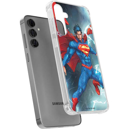 DC Comics Superman Heat Vision Galaxy S24 Plus Clear Case