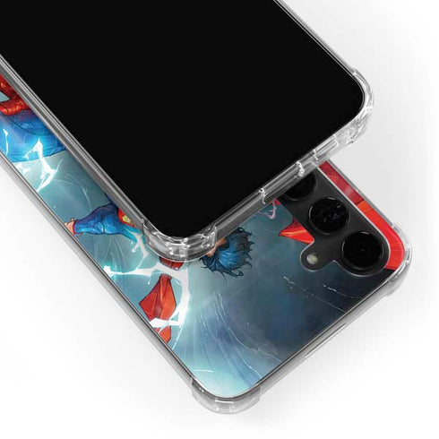 DC Comics Superman Heat Vision Galaxy S24 Plus Clear Case