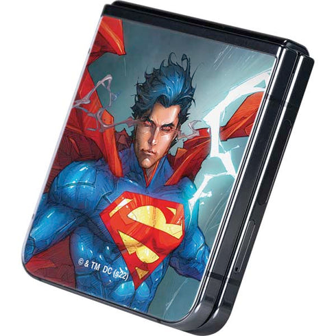 DC Comics Superman Heat Vision Galaxy Z Flip5 5G Skin