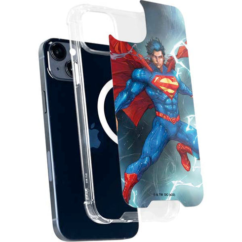 DC Comics Superman Heat Vision iPhone 15 Plus MagSafe Case