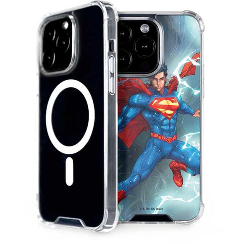 DC Comics Superman Heat Vision iPhone 15 Pro MagSafe Case