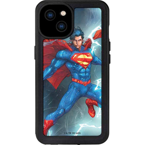 DC Comics Superman Heat Vision iPhone 15 Plus Waterproof Case
