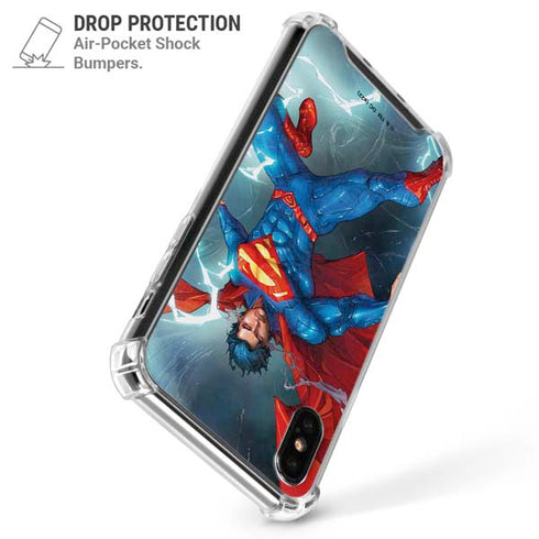DC Comics Superman Heat Vision iPhone XS Max Clear Case