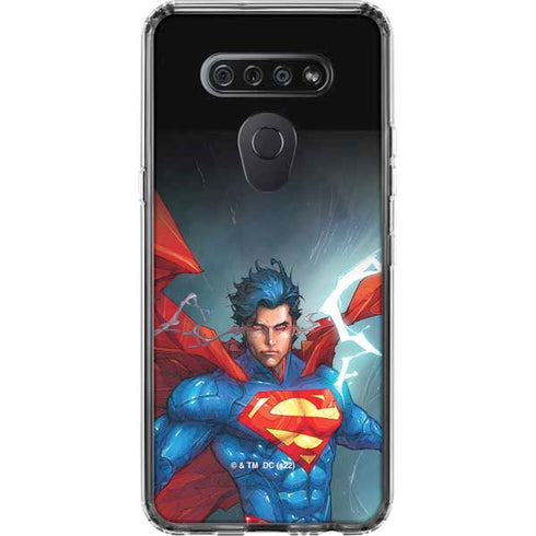 DC Comics Superman Heat Vision LG K51/Q51 Clear Case