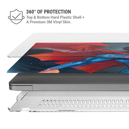 DC Comics Superman Heat Vision MacBook Pro 16in (2021-25) Case plus Skin
