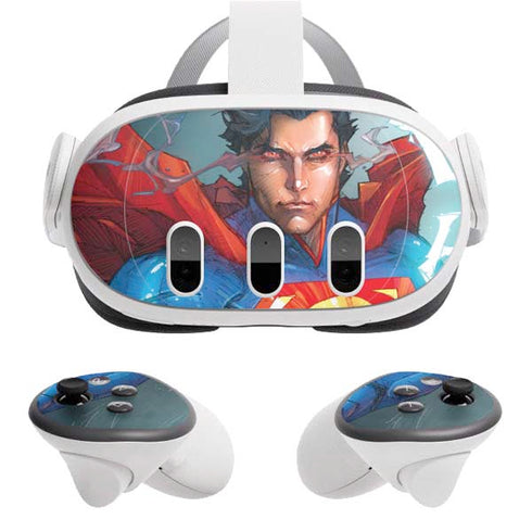 DC Comics Superman Heat Vision Meta Quest 3 Skin