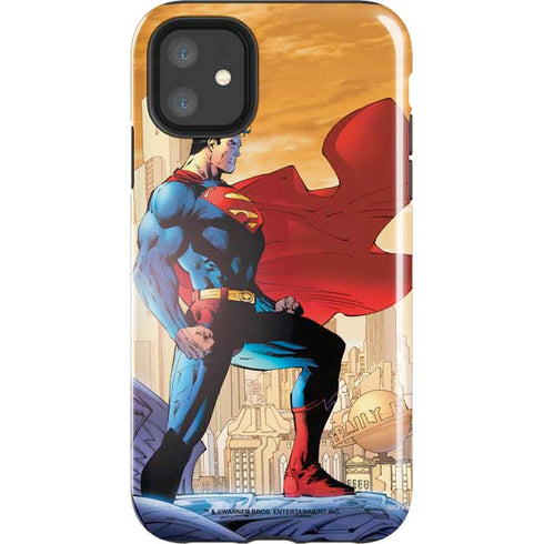DC Comics Superman For Tomorrow Cover Art by Jim Lee iPhone 11 Impact Case