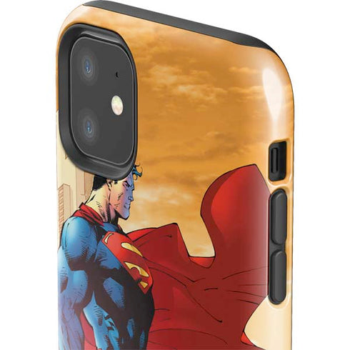 DC Comics Superman For Tomorrow Cover Art by Jim Lee iPhone 11 Impact Case