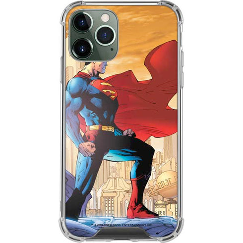 DC Comics Superman For Tomorrow Cover Art by Jim Lee iPhone 11 Pro Max Clear Case