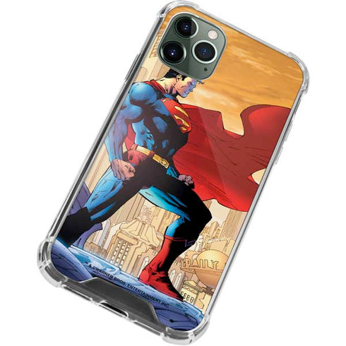 DC Comics Superman For Tomorrow Cover Art by Jim Lee iPhone 11 Pro Max Clear Case