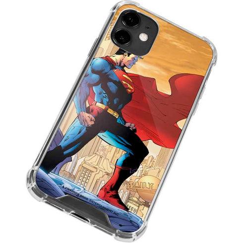 DC Comics Superman For Tomorrow Cover Art by Jim Lee iPhone 12 Clear Case