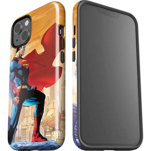 DC Comics Superman For Tomorrow Cover Art by Jim Lee iPhone 15 Plus Impact Case