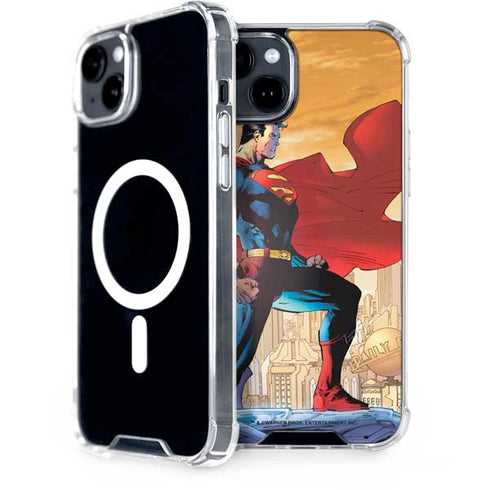 DC Comics Superman For Tomorrow Cover Art by Jim Lee iPhone 14 Plus MagSafe Case