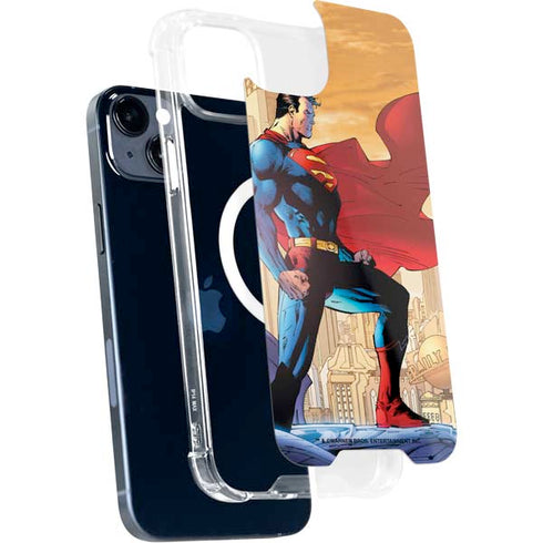 DC Comics Superman For Tomorrow Cover Art by Jim Lee iPhone 15 Plus MagSafe Case