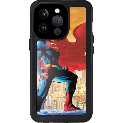 DC Comics Superman For Tomorrow Cover Art by Jim Lee iPhone 14 Pro Waterproof Case