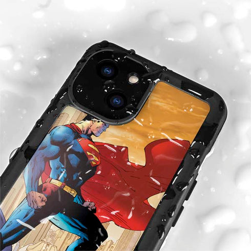 DC Comics Superman For Tomorrow Cover Art by Jim Lee iPhone 15 Waterproof Case