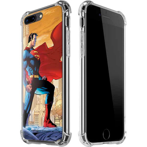 DC Comics Superman For Tomorrow Cover Art by Jim Lee iPhone 7/8 Plus Clear Case