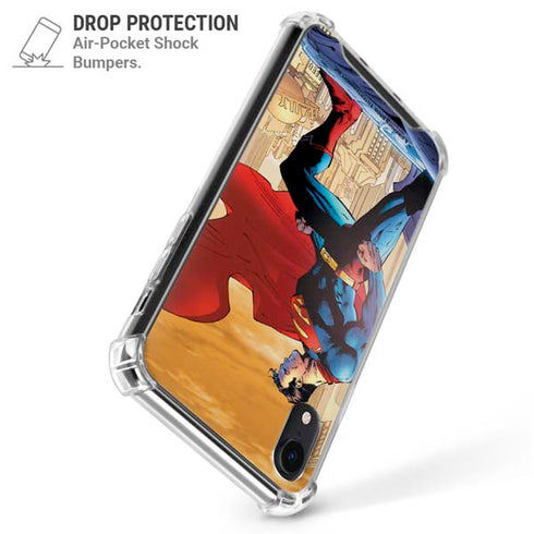 DC Comics Superman For Tomorrow Cover Art by Jim Lee iPhone XR Clear Case