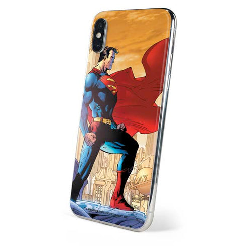 DC Comics Superman For Tomorrow Cover Art by Jim Lee iPhone XS Skin