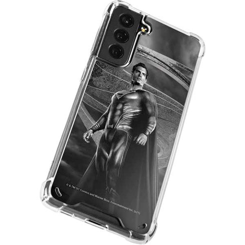 The Justice League (2017) Superman Poster Galaxy S21 5G Clear Case