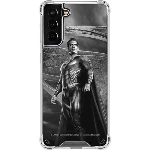 The Justice League (2017) Superman Poster Galaxy S21 Plus 5G Clear Case