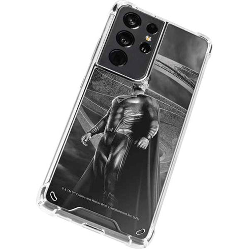 The Justice League (2017) Superman Poster Galaxy S21 Ultra 5G Clear Case