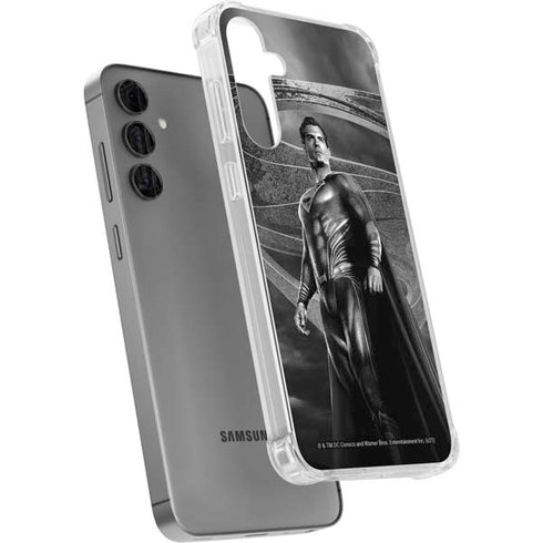 The Justice League (2017) Superman Poster Galaxy S24 Plus Clear Case