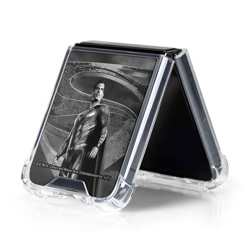 The Justice League (2017) Superman Poster Galaxy Z Flip5 5G Clear Case