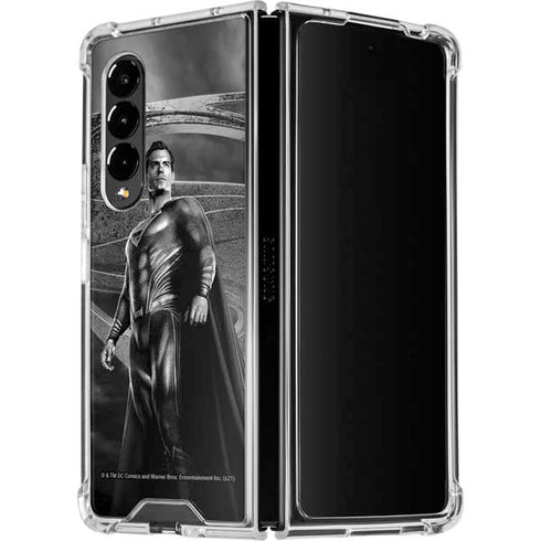 The Justice League (2017) Superman Poster Galaxy Z Fold4 5G Clear Case